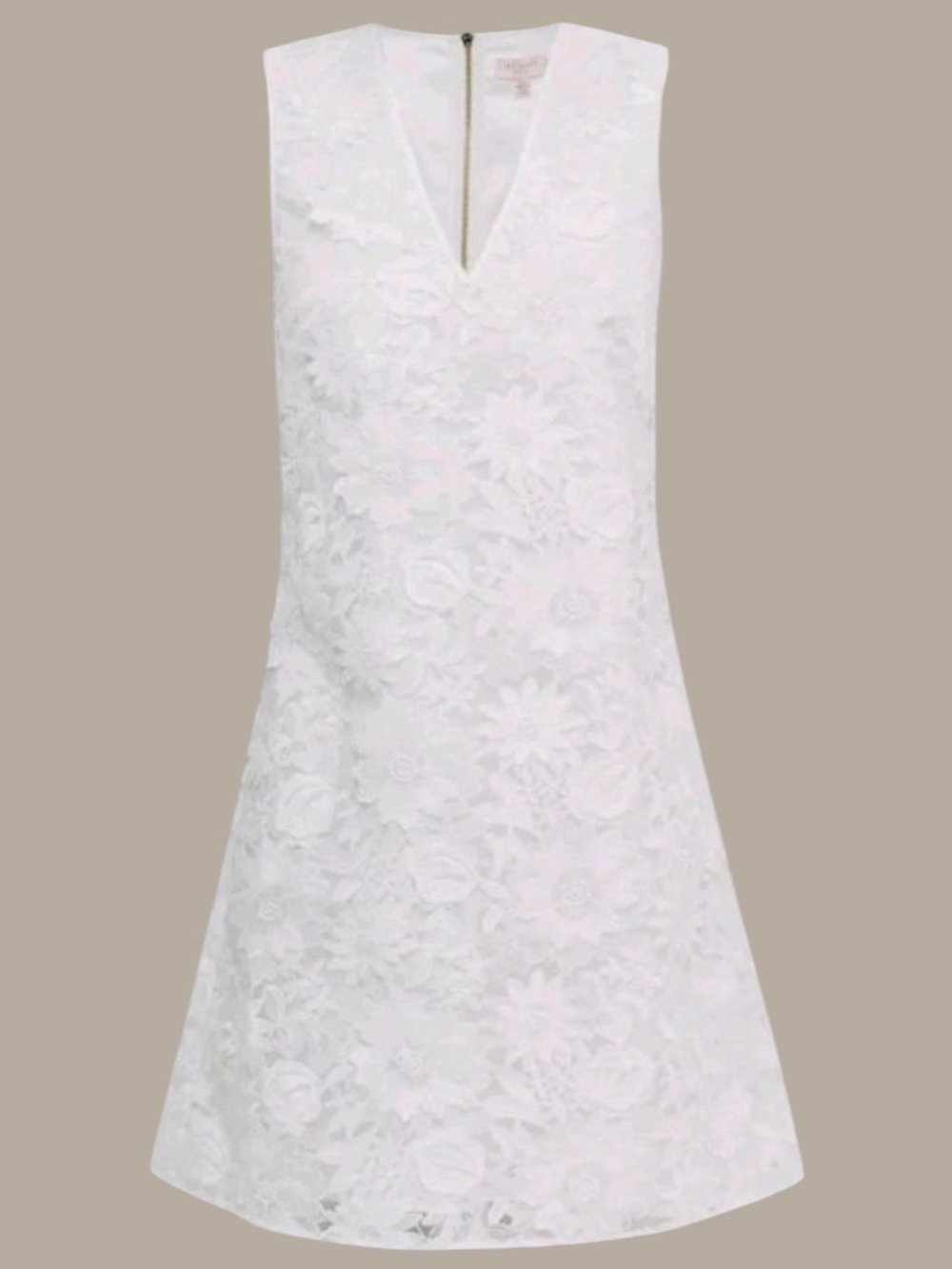 Ted Baker White Flower Applique Dress 6